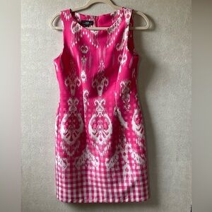 AGB Pink Patterned Dress. Sleeveless. Size 6